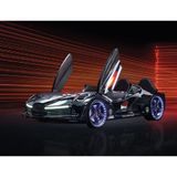 Kaju Carbed Arabalı Çocuk Yatak Moon Aero Full Siyah