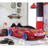 Kaju Mobilya Kaju Aventa Kırmızı Premium Arabalı Yatak - 90 x 190 cm