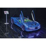 Kaju Mobilya Kaju Moon Aero Premium Mavi Arabalı Yatak - 90 x 190 cm