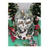 Kakosan Musicbox Kingdom 46076 Magnificent Deluxe Kar Küresi, 22 cm, Işıklı, Müzikli, Kar Püskürtmeli