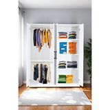 Kaktüs Avm 4 Kapılı Beyaz Gardırop Dolap T-900 120 X 174 X 45