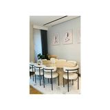 Kaktüs Avm 6'lı Teddy Sandalye Mutfak Sandalyesi Salon Sandalyesi Cafe Restaurant Sandalyesi - Beyaz