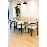 Kaktüs Avm 8'li Teddy Sandalye Mutfak Sandalyesi Salon Sandalyesi Cafe Restaurant Sandalyesi Beyaz