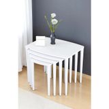 Kaktüs Avm Zerra Mdf Lake Boyalı 1.Sınıf 4Lü Zigon Sehpa Takımı