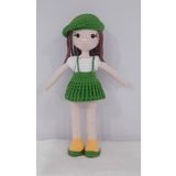 Kaktüs Güzeli Bebek Amigurumi Organik Oyuncak