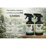 Kaktüs-Sukulent Bitki Besini Ve Neem Yağı İkili Bakım Seti