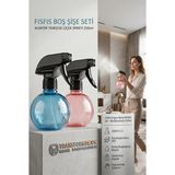 KaktüsKedi 2'li 250 ml Kuaför Temizlik Çiçek Spreyi Fısfıs Boş Şişe Seti 711683 - Standart