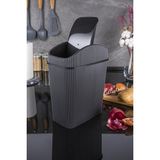 KaktüsKedi 6 LT Orta Boy Çöp Kutusu,Mutfak,Banyo,Tuvalet,Masaüstü,Ofis Çöp Kovası Siyah