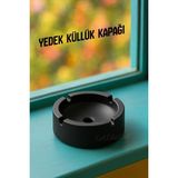 KaktüsKedi Yedek Kokusuz Küllük Kapağı – Cam Küllük ve Kavanoz Uyumlu 7.5 CM