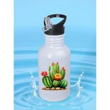 Kaktüslü Matara Suluk 600 ml - Çocuk Suluk Matara, Çocuk Su Matarası