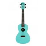 Kala Waterman Recycled Concert Ukulele (Aqua Mist - Glow In The D
