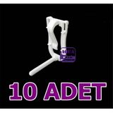 Kalamar Kemiği Tutacağı Tünekli 10 Adet - Kalamar Kemiği Sebze Meyve Takma Aparatı - Kalamar Askısı