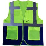 Kalant Reflektörlü Mühendis Yeleği (Sarı/lacivert) - Renkli - 2XL