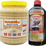 Kalaycıoğlu Bozkır Beyaz Tahin 1900 gr - Keçiboynuz (Harnup) Pekmezi 950 gr - 2,9 kg