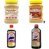 Kalaycıoğlu Bozkır Tahin Dünyası Kavrulmuş (Kapeksiz) 935 -Beyaz Tahin 935 gr -Üzüm ve Keçiboynuz Pekmezi 950GR - 3,9 kg