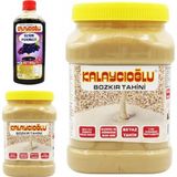 Kalaycıoğlu Bozkır Tahin Merkezi Beyaz Tahin 935 gr x 2 - Üzüm Pekmezi 950 gr - 3 kg