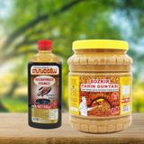 Kalaycıoğlu Bozkır Tahin Merkezi Kavrulmuş Bozkır Tahini 1900 gr & Keçiboynuz Harnup Pekmezi 950 gr - 2,9 kg