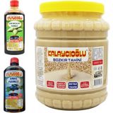 Kalaycıoğlu Şifa Paketi: Beyaz Bozkır Tahin 1900 gr Andız Pekmezi 950 gr Kozalak Pekmezi 950 gr - 3,9 kg