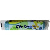 Kalbi Ticaret Çöp Torbası Jumbo Boy 80X110 cm 10'lu x 1 Rulo Mavi Çöp Poşeti - 80 x 110 cm