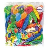 Kalbi Ticaret İpli Zıpzıp Balon - 100'lü Lastikli Punch Panç Büyük Boy Renkli