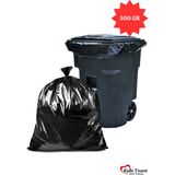 Kalbi Ticaret Kalın Çöp Torbası 500 gr x 1 Rulo Siyah Çöp Poşeti 80x110 cm Jumbo Endüstriyel Çöp Torbası