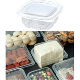 Kalbi Ticaret Plastik Saklama Kabı Kapaklı Plastik Sızdırmaz Kap Şeffaf Kullan At Kase 250 gr 25 Adet