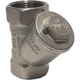 Kalde 1" Sarı / Krom Pislik Tutucu Su Filtresi DN25 - Threaded Strainer - DN25 (1") - 5 Adet