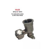 Kalde (10Lu Paket)Ø16x1/2" Pex Bağlantılı İç Dişli Ayaklı Dişi Dirsek (Mobil Sistem Boru Bağlantı Parçası)