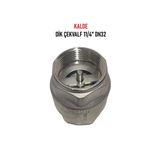 Kalde 11/4" DN32 Sarı/krom Dik Çekvalf - Vertical Check Valve