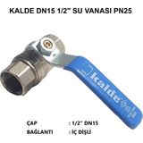 Kalde 1/2" Küresel Su Vanası DN15 - Water Valve PN25 - 1/2" DN15