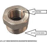 Kalde 1/4 x 1/2"krom Dişli Redüksiyon (Manometre Redüksiyonu) - Chrome Reduction