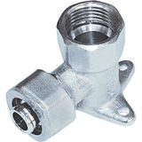 Kalde Ø16 x 1/2" Pert ve Pex Mobil Boru Bağlantılı Krom Ayaklı Dirsek - Ø16x1/2" - 5