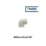 KALDE 20'lik PPRC Dirsek | 1 Koli (500 Adet) | Ø20 x 90° (20 mm - 90 Derece) | Temiz Su