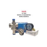 Kalde 3/4" DN20 Rekorlu Su Basınç Düşürücü + Case Manometre - Pressure Reducing Valves (With Manometer)