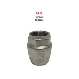 Kalde 3/4" DN20 Sarı/krom Dik Çekvalf - Vertical Check Valve