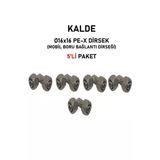 Kalde (5'li Paket) Ø16X16" Sabit Uçlu Pex Dirsek (Mobil Boru Bağlantı Dirseği)