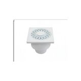 Kalde Nova Yer Süzgeci 10 x 10 50 mm Alttan Çıkış Plastik - 10 x 10 cm