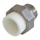 Kalde Pprc Oynar Başlıklı Dış Dişli (Erkek) Rakor (Kolletör Bağlantısı) - Polipropilen Pipe Fittings - 25-1" DN25 - Adet