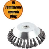 Kaldırım Temizleme Aparatı Yol Taş Duvar Bahçe Çıkmış Otları Süpürme Metal Motorlu Tırpan Misinası. - Standart