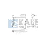 Kale 0108112Al Motor Su Radyatörü [ Fıat Tempra, Tıpo 1.6 S-Sx-Sxa 2 Sıra Al Pl Bidonlu ] 18051
