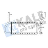 Kale 358610 - Kalorifer Radyatörü Honda Cr-V 2.0l K20 Rd8 02-06 - Aleminyum