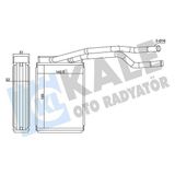 Kale 370565 - Kalorifer Ford Fıesta 02 14-Ecosport 03 12 Brazıng Al-Al 195×142.5X52 Kalorifer Radyatörü