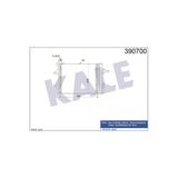 Kale 390700 Klima Radyatörü Polo Iv 02- Fox 05- Cordoba 02- Ibiza Iv 01- Fabia I 99- 515X362x16