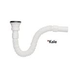 Kale 410200602873 Plastik Körüklü Beyaz Lavabo Sifonu