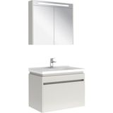 Kale 610100200490 Idea 2.0 80 cm Parlak Beyaz Tek Çekmeceli Banyo Dolabı