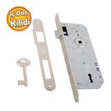 Kale Anahtarli Gomme Kilit Govde Kilidi Pvc Ahsap Wc Banyo Ic Oda Kapi Silindirsiz Barelsiz 35 Mm