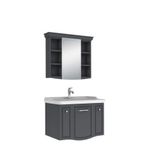 Kale Arte Plus 80 cm Mat Antrasit Banyo Dolabı