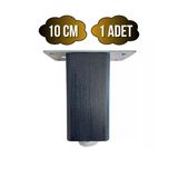 Kale Ayarlı Ahşap Ayak Mobilya Masa Ve Dolap Ayağı(Antrasit)(Kayın/Gürgen Ağacı) Antrasit 10Cm 10Cm - 1 Adet