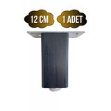 Kale Ayarlı Ahşap Ayak Mobilya Masa Ve Dolap Ayağı(Antrasit)(Kayın/Gürgen Ağacı) Antrasit 12Cm 12Cm - 1 Adet