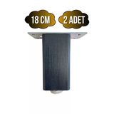 Kale Ayarlı Ahşap Ayak Mobilya Masa Ve Dolap Ayağı(Antrasit)(Kayın/Gürgen Ağacı) Antrasit 18Cm 18Cm - 2 Adet